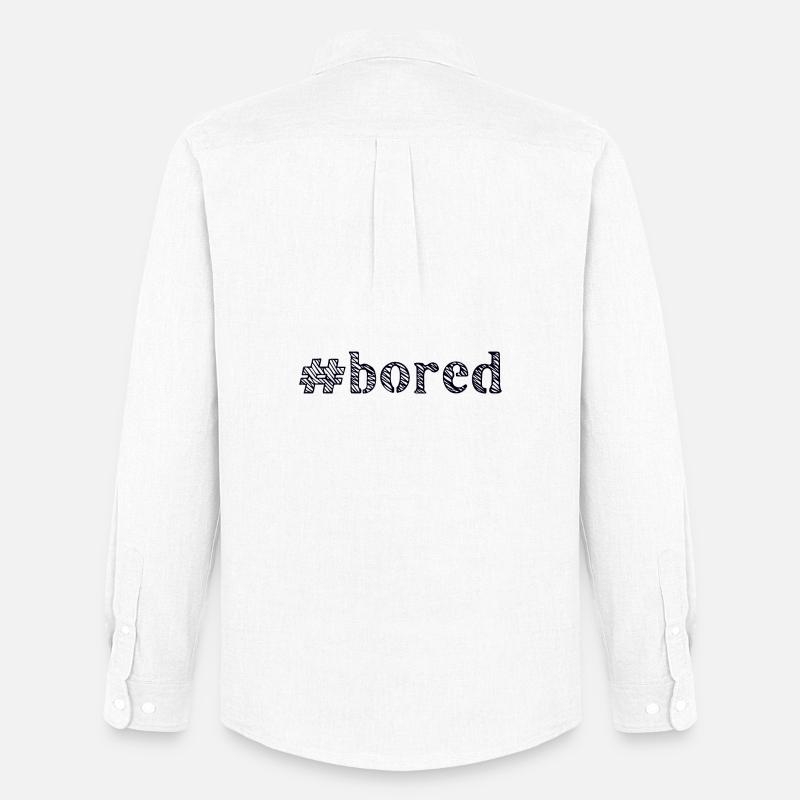 langweilig bored - Männer Oxford Hemd von Stanley/Stella - Weiß