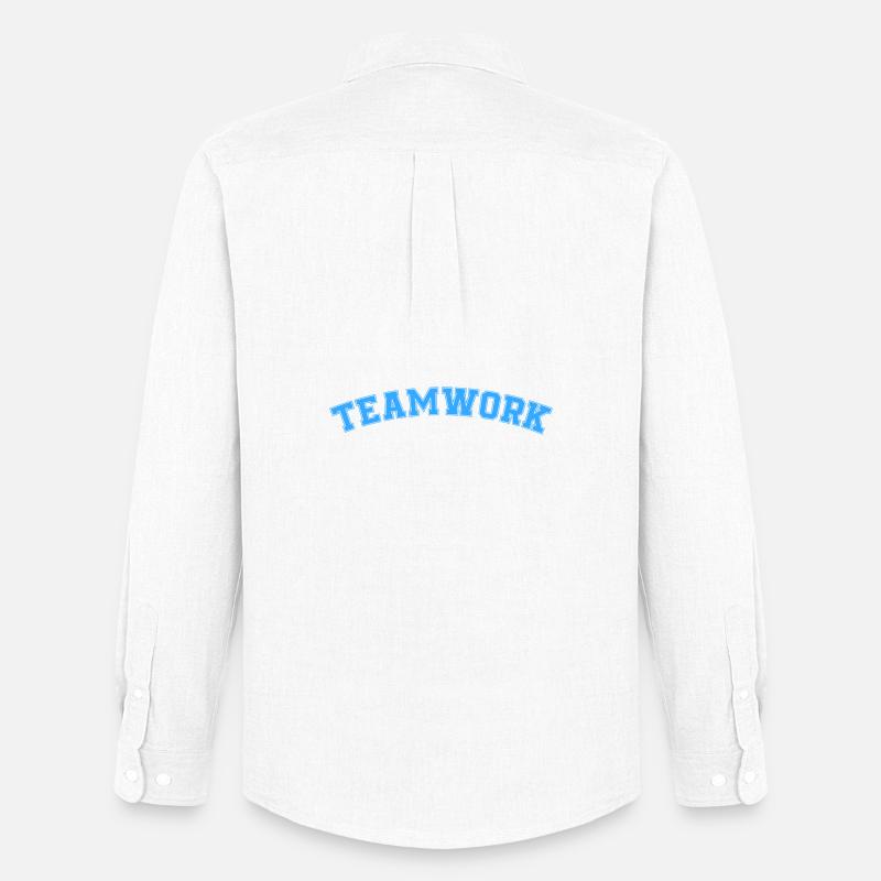 Teamwork - Männer Oxford Hemd von Stanley/Stella - Weiß