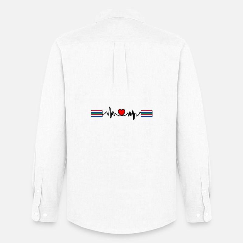 Schier Pulse Logo – Island Style - Männer Oxford Hemd von Stanley/Stella - Weiß