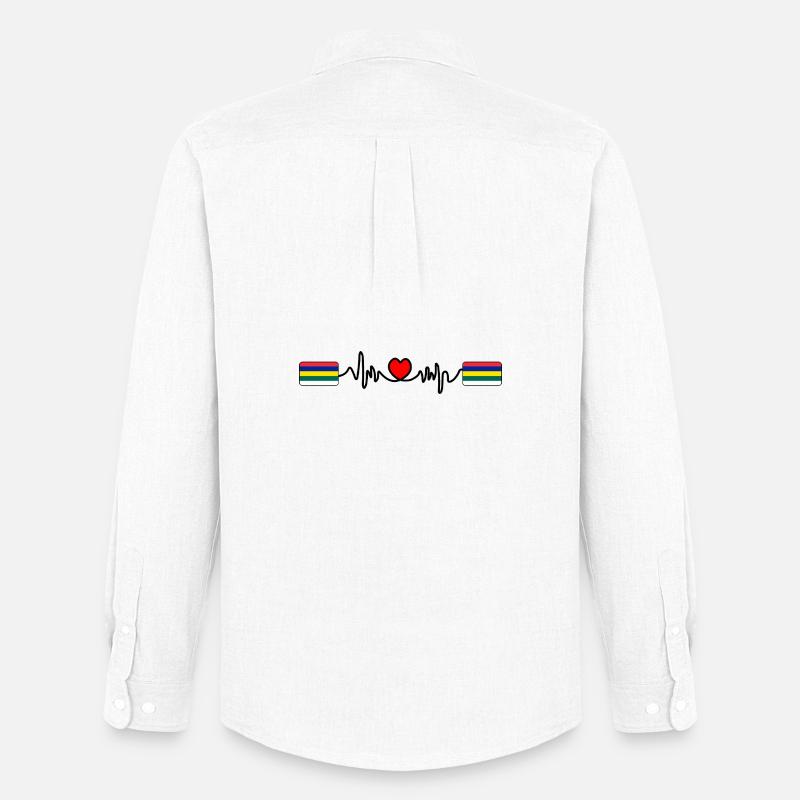 Terschelling Pulse Logo – Island Style - Männer Oxford Hemd von Stanley/Stella - Weiß