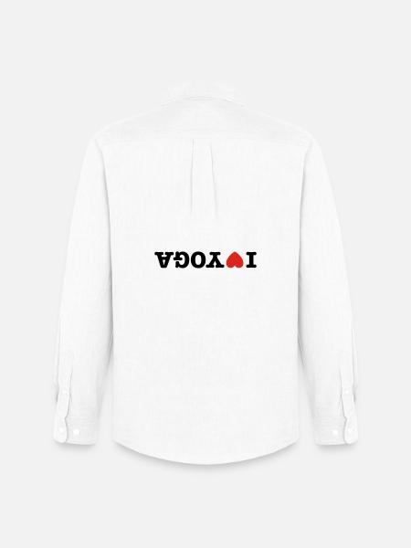 I love yoga - Men's Oxford Shirt by Stanley/Stella - white