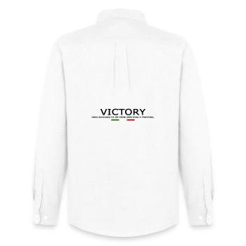 Ogni successo ha un nome Continua a provarci V1 - Chemise Oxford homme Stanley/Stella - blanc - Dos - AI Model Male 185 dark (185cm)