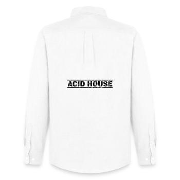 Acid House - Men's Oxford Shirt by Stanley/Stella - white - Back - AI Model Male 185 dark (185cm)