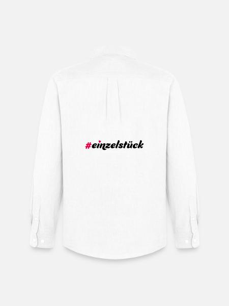 Einzelstück - Männer Oxford Hemd von Stanley/Stella - Weiß