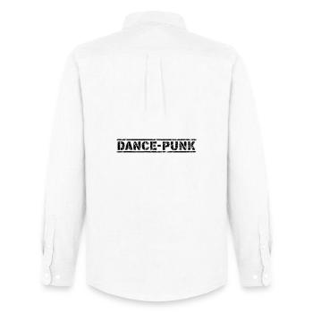 Danse Punk - Chemise Oxford homme Stanley/Stella - blanc - Dos - AI Model Male 185 dark (185cm)