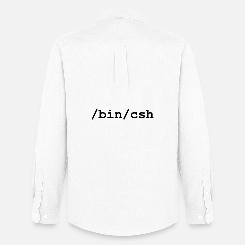 C-Shell - /bin/csh - Männer Oxford Hemd von Stanley/Stella - Weiß