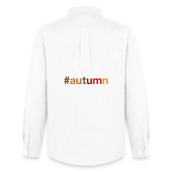 AUTOMNE Herbst - Chemise Oxford homme Stanley/Stella - blanc - Dos - AI Model Male 185 dark (185cm)