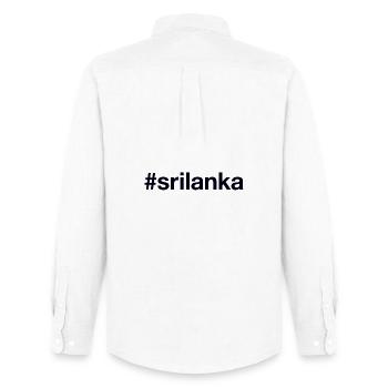 SRI LANKA Hashtag - Chemise Oxford homme Stanley/Stella - blanc - Dos - AI Model Male 185 dark (185cm)