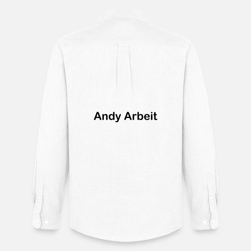 Andy Arbeit - Männer Oxford Hemd von Stanley/Stella - Weiß