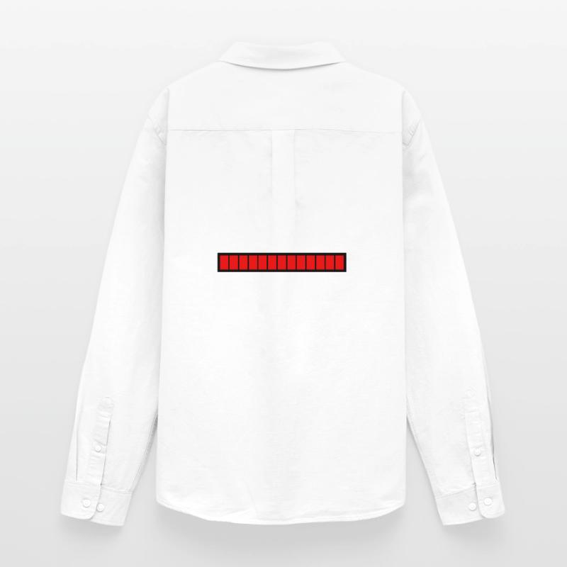 Rectangle loading bar Black Red (100%) Men's Oxford Shirt by Stanley/Stella