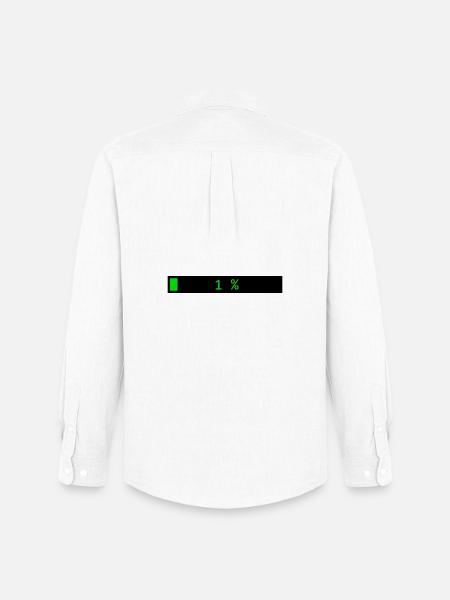 Rectangle loading bar Black Green 1% - Men's Oxford Shirt by Stanley/Stella - white