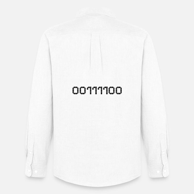 Binary notation - 60 - Men's Oxford Shirt by Stanley/Stella - white