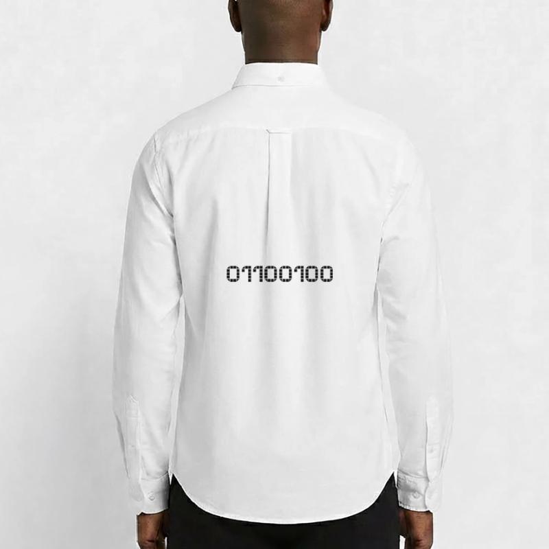 Binary notation - 100 Men's Oxford Shirt by Stanley/Stella