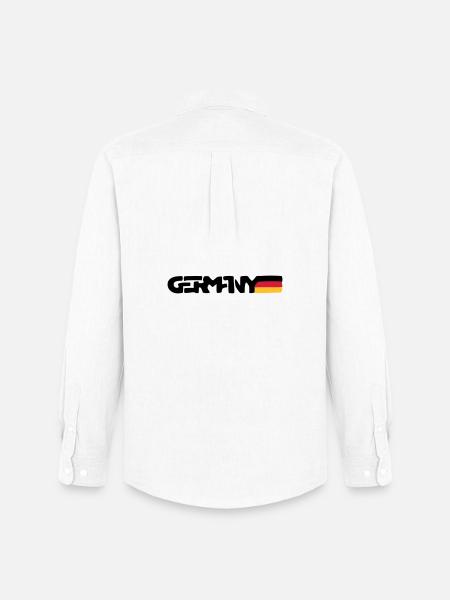 Germany - Männer Oxford Hemd von Stanley/Stella - Weiß