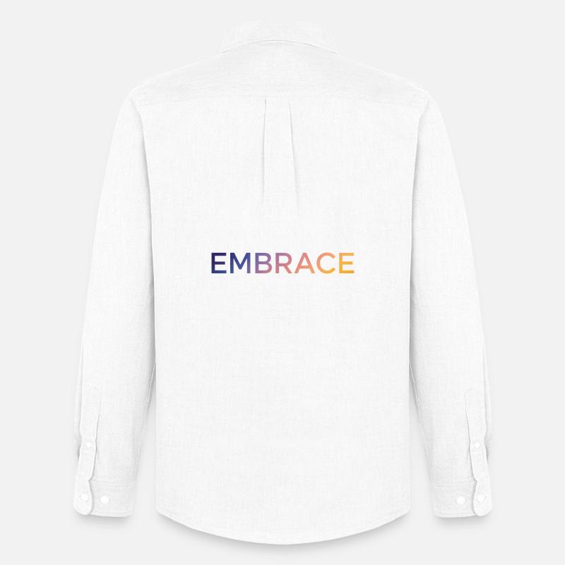 Embrace - Männer Oxford Hemd von Stanley/Stella - Weiß