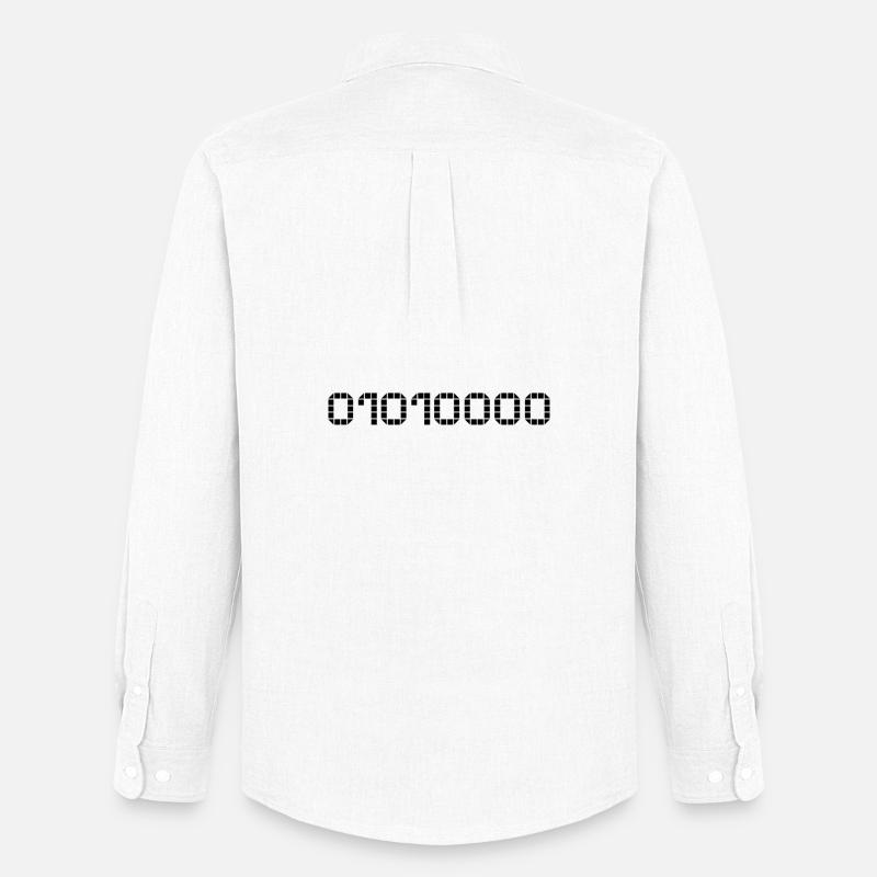 Binary notation - 80 - Men's Oxford Shirt by Stanley/Stella - white