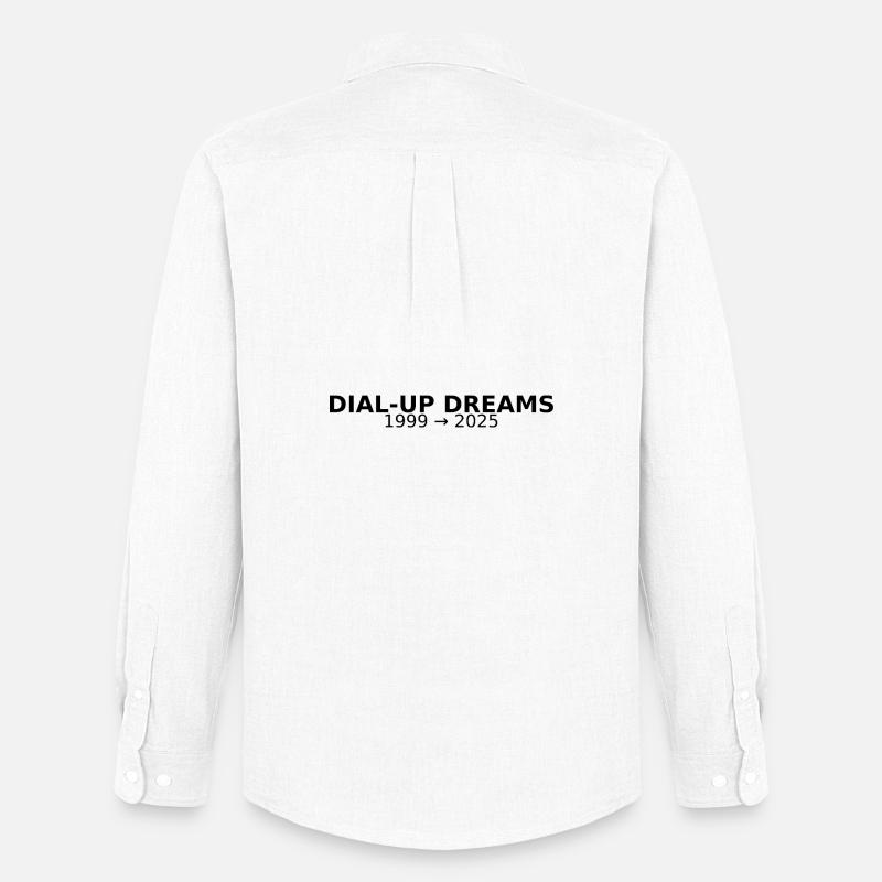 DIAL-UP DREAMS - Männer Oxford Hemd von Stanley/Stella - Weiß