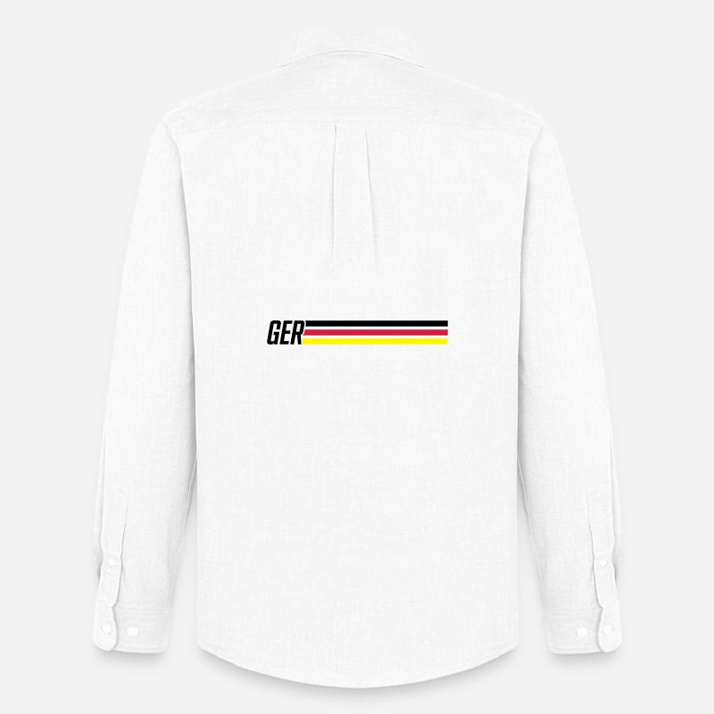 germany team deutschland - Männer Oxford Hemd von Stanley/Stella - Weiß