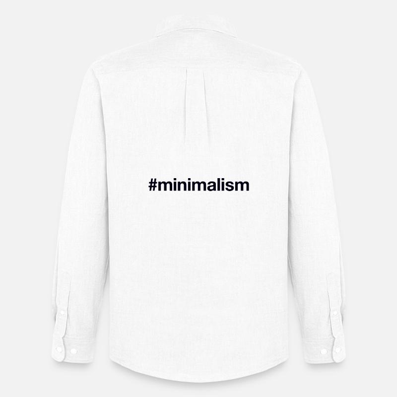 MINIMALISM Minimalismus - Männer Oxford Hemd von Stanley/Stella - Weiß