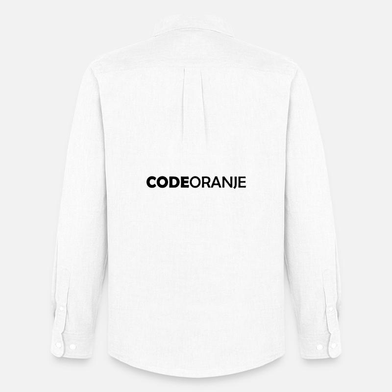 Code Oranje - Nederland - Netherlands Niederlande - Männer Oxford Hemd von Stanley/Stella - Weiß