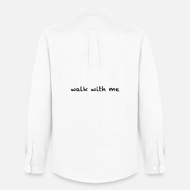 walk with me - Männer Oxford Hemd von Stanley/Stella - Weiß