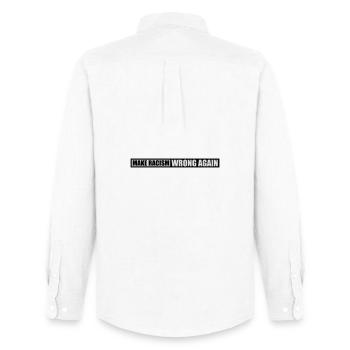 make racism wrong again - Men's Oxford Shirt by Stanley/Stella - white - Back - AI Model Male 185 dark (185cm)
