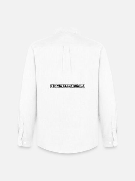 Ethnic Electronica - Männer Oxford Hemd von Stanley/Stella - Weiß