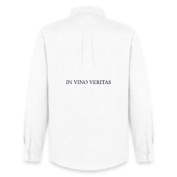 WINE - Men's Oxford Shirt by Stanley/Stella - white - Back - AI Model Male 185 dark (185cm)
