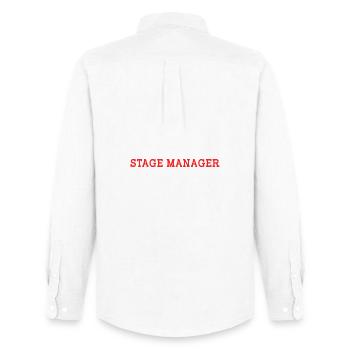 Theater Stage Manager Bühne - Men's Oxford Shirt by Stanley/Stella - white - Back - AI Model Male 185 dark (185cm)