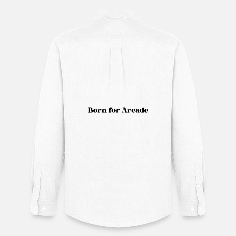 Born for Arcade - Männer Oxford Hemd von Stanley/Stella - Weiß