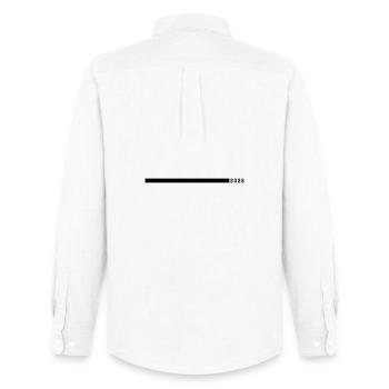 Accident vasculaire cérébral en 2026 - Chemise Oxford homme Stanley/Stella - blanc - Dos - AI Model Male 185 dark (185cm)