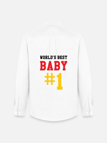 Best Baby - Birth - Child - Men's Oxford Shirt by Stanley/Stella - white