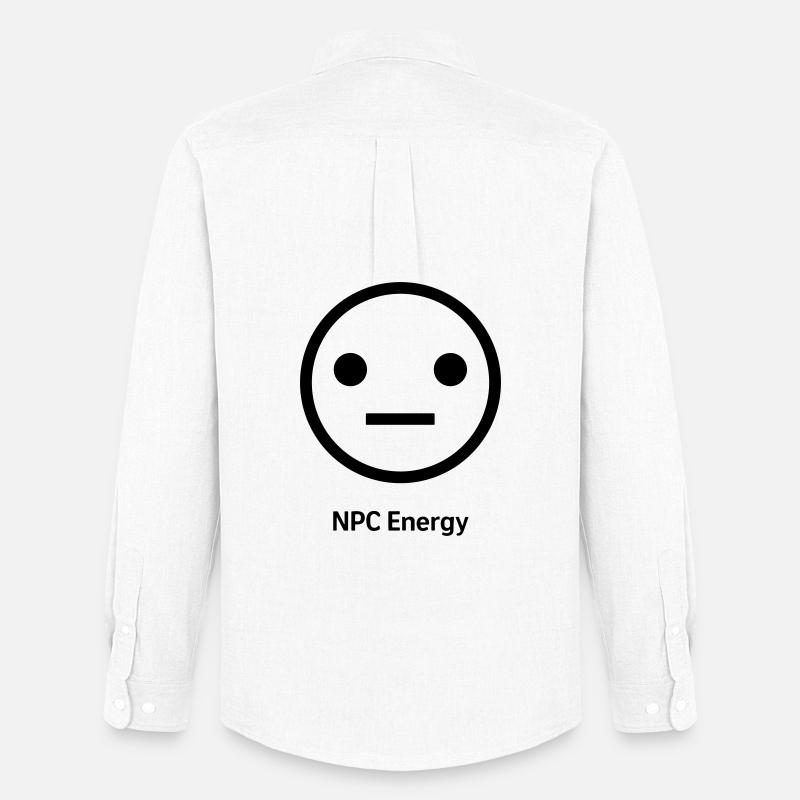 NPC Energy - Männer Oxford Hemd von Stanley/Stella - Weiß