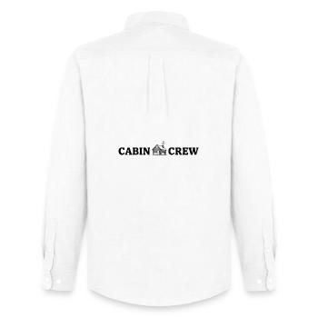 Équipage de cabine - Vacances en groupe dans la cabane en rondins - Chemise Oxford homme Stanley/Stella - blanc - Dos - AI Model Male 185 dark (185cm)