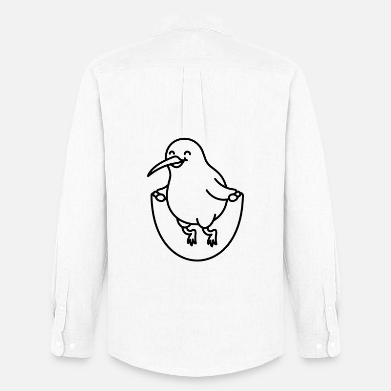 Kiwibird - Männer Oxford Hemd von Stanley/Stella - Weiß