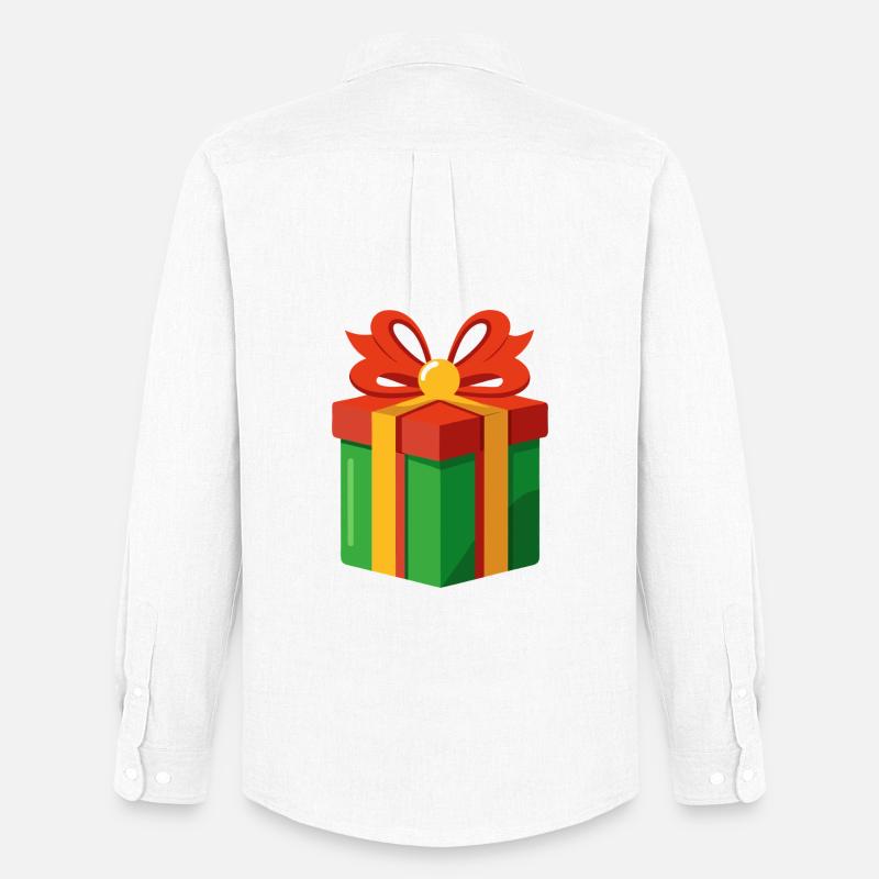 Geschenk - Männer Oxford Hemd von Stanley/Stella - Weiß