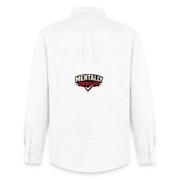 Déconnecté mentalement - Chemise Oxford homme Stanley/Stella - blanc - Dos - AI Model Male 185 dark (185cm)