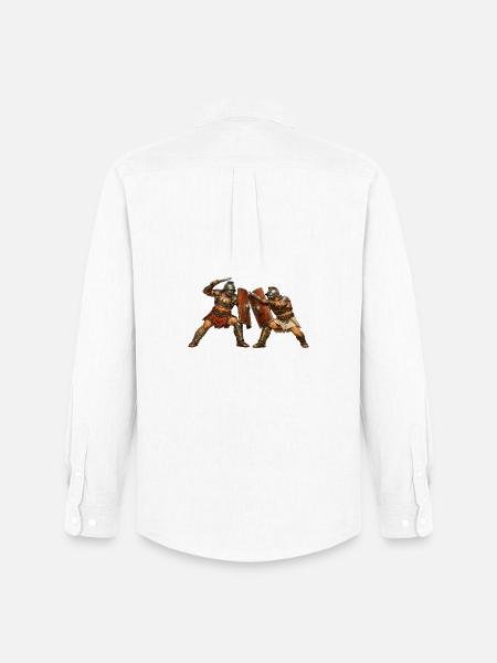 Roman gladiators - Men's Oxford Shirt by Stanley/Stella - white