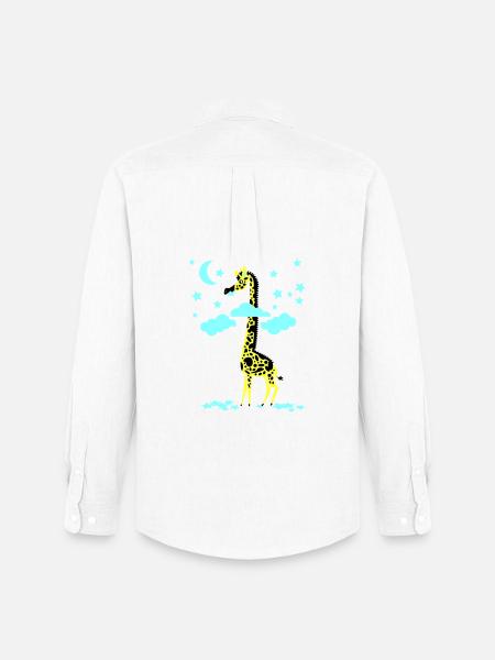 sternenfresser giraffe - Men's Oxford Shirt by Stanley/Stella - white