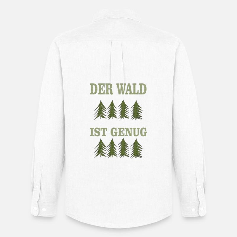DER wald ist genug - Männer Oxford Hemd von Stanley/Stella - Weiß
