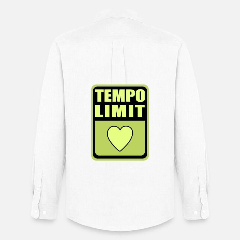 Tempolimit - Männer Oxford Hemd von Stanley/Stella - Weiß