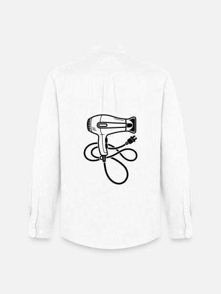 Sèche-cheveux pour salon de coiffure - Chemise Oxford homme Stanley/Stella - blanc