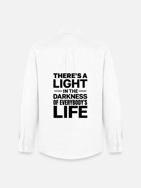 There's a Light in the Darkness - Men's Oxford Shirt by Stanley/Stella - white