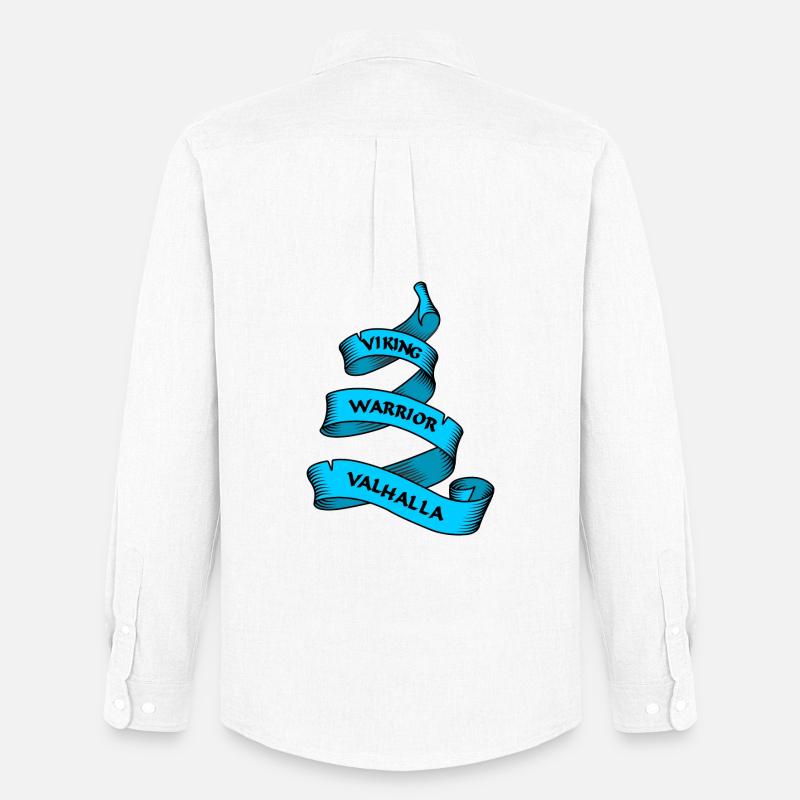 Wikinger Wimpel oder Banner blau - Männer Oxford Hemd von Stanley/Stella - Weiß