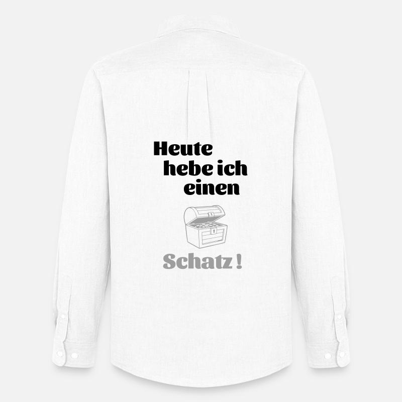 Schatz - Männer Oxford Hemd von Stanley/Stella - Weiß