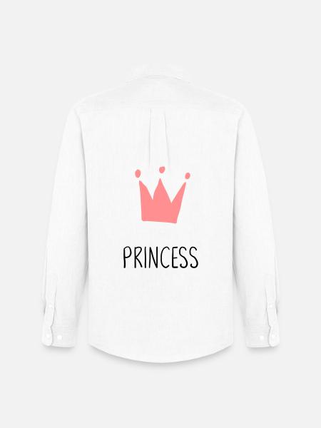 Cadeau couronne princesse princesse - Chemise Oxford homme Stanley/Stella - blanc