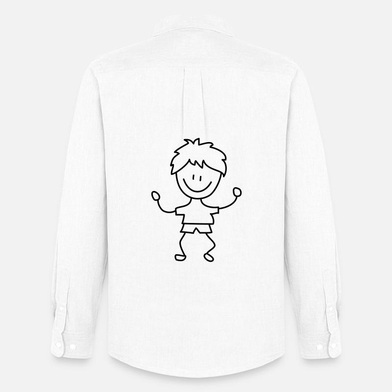 kind junge kindergarten - Männer Oxford Hemd von Stanley/Stella - Weiß
