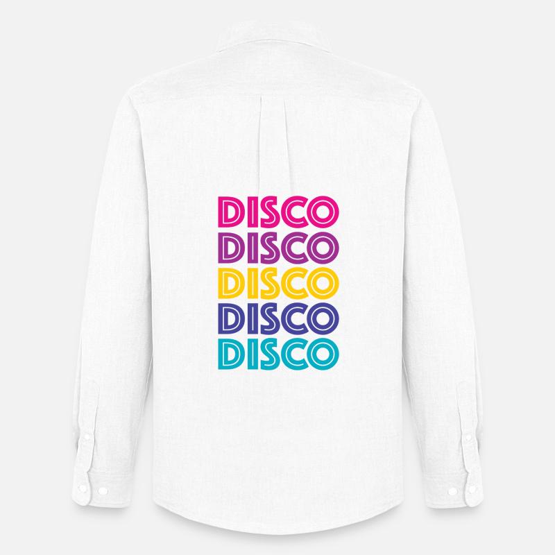 Disco Disco Disco - Männer Oxford Hemd von Stanley/Stella - Weiß
