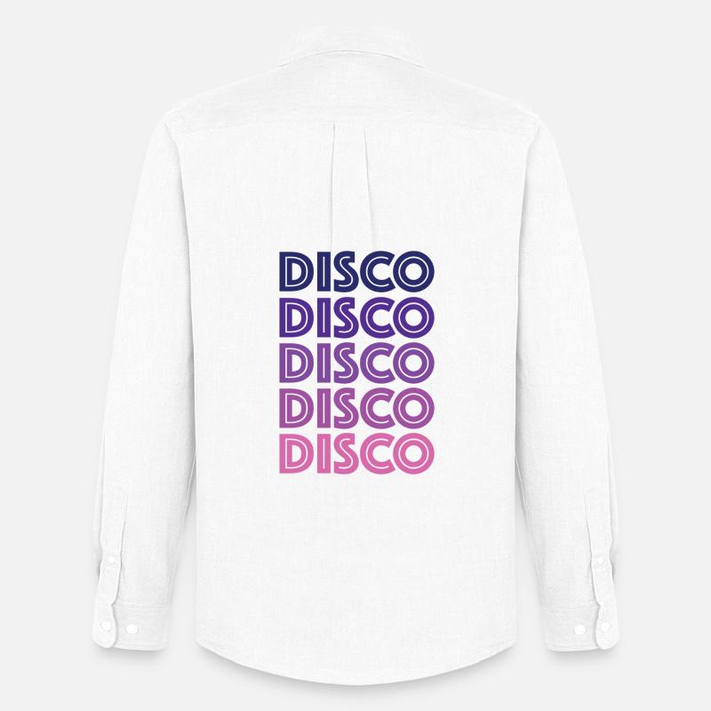 Disco Disco Disco - Männer Oxford Hemd von Stanley/Stella - Weiß
