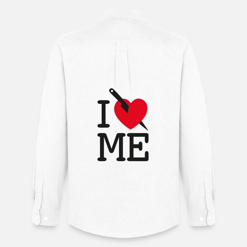 I LOVE ME - I HATE ME! - Männer Oxford Hemd von Stanley/Stella - Weiß